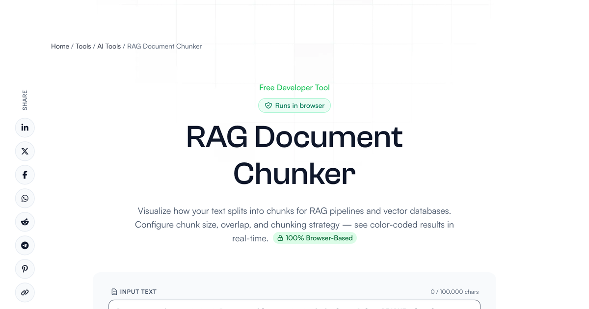 RAG Document Chunker - Visualize Text Chunking for Vector Databases ...