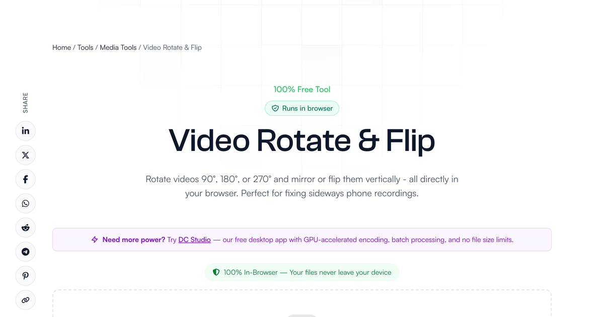 Free Video Rotate & Flip - Fix Phone Recordings in Your Browser ...